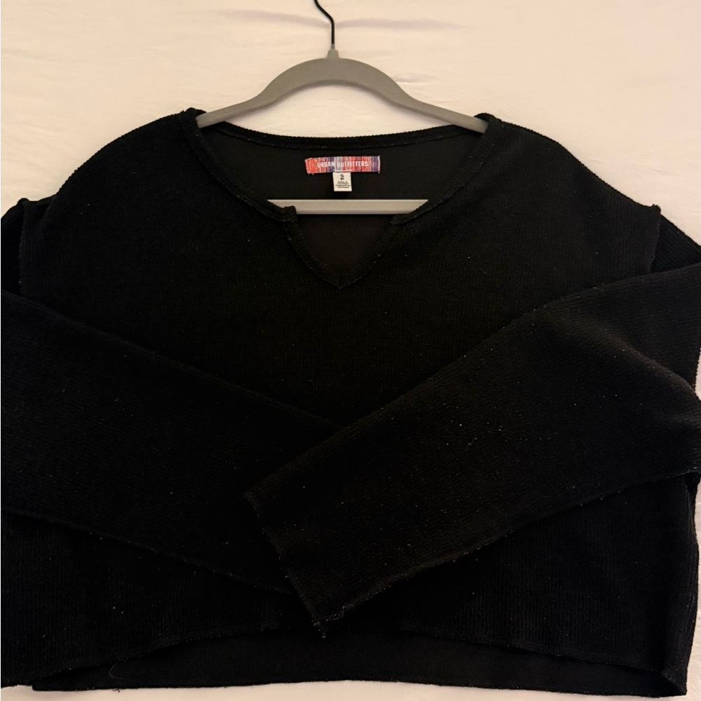 Urban Outfitters Black V-Neck Sweater